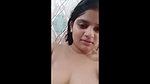 In bathroom girl showing  Fingering