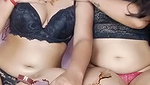 Both sister showing her boobs