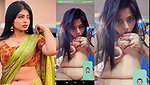 Girl Showing  sucking her own boobs
