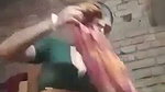 Indian aunty taking bath