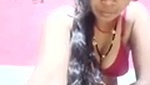 Aunty showing and talking live