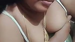 Bhabhi playing with her boobs and showing