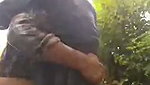 Girlfriend riding bf dick in the middle of the forest
