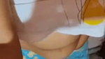 Horny Girl Pressing Her Boobs
