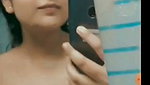Hot  sexy girl showing her boobs in bathroom