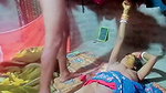 Couple enjoying sex at night