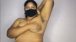 Telugu aunty Nandini showing her nude body on live