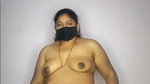 Telugu aunty Nandini showing her nude body on live