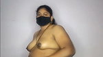 Telugu aunty Nandini showing her nude body on live