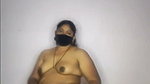 Telugu aunty Nandini showing her nude body on live