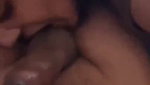 Hot Indian Wife Licking Balls Showing Boobs