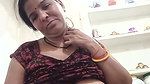 Aunty boobs pressing and showing in vc