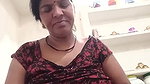 Aunty boobs pressing and showing in vc