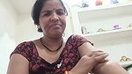 Aunty boobs pressing and showing in vc