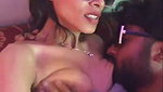Skinny indian girl blowjob and bf is enjoying on live