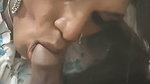 Shemale blowjob and shaking his own dick