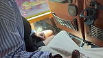 Hot girl showing fingering Blowjob in moving bus