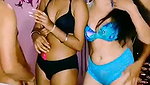 Group of girls boys enjoying and showing ass