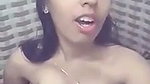 beautiful hot girl showing her sweet boobs in bathroom