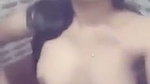 beautiful hot girl showing her sweet boobs in bathroom