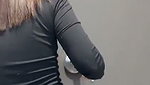 Cute Girl Blowjob and Fuck in Public Washroom