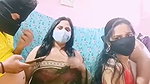 foursome guys enjoying and showing live