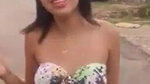 Cutie College grl Showing Boobs Outdoor