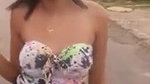 Cutie College grl Showing Boobs Outdoor