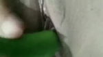 Muslim hijab Arab girl Fucking her Anal and pussy with cucumber