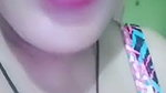 Sexy girl undress showing her ass in videocall