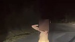 Hot Indian girl walking nude on the road