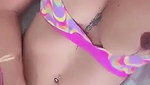 Meetii Kalher Mastrubating with Vibrator on Bed