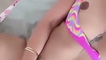 Meetii Kalher Mastrubating with Vibrator on Bed