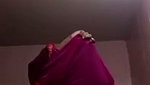 mature aunty removing clothes showing