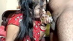 Sexy bhabhi try to Blowjob her lover dick on live