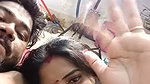 Hot couple enjoying showing on live