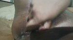 Aunty applying oil in her pussy for dilo