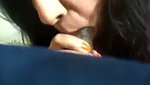 Bhabhi giving Blowjob to fat dick of husband friend