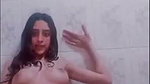 Sexy girl bathing showing her nude body