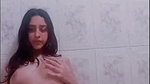 Sexy girl bathing showing her nude body