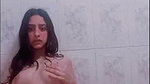 Sexy girl bathing showing her nude body