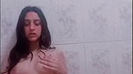 Sexy girl bathing showing her nude body