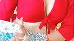 Sexy Indian Aunty Stripping Nude Show