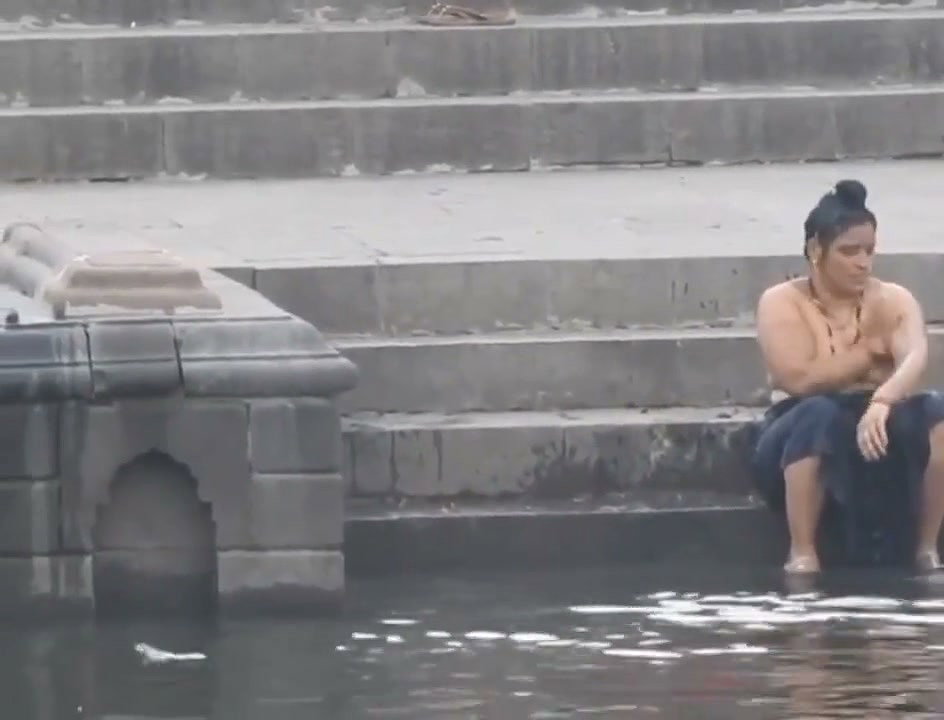Both sisters outdoor bathing enjoying