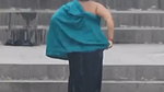 Kriti aunty outdoor bathing