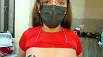 Hot girl showing her spider boobs