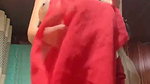 Red saree hot girl nude dancing showing