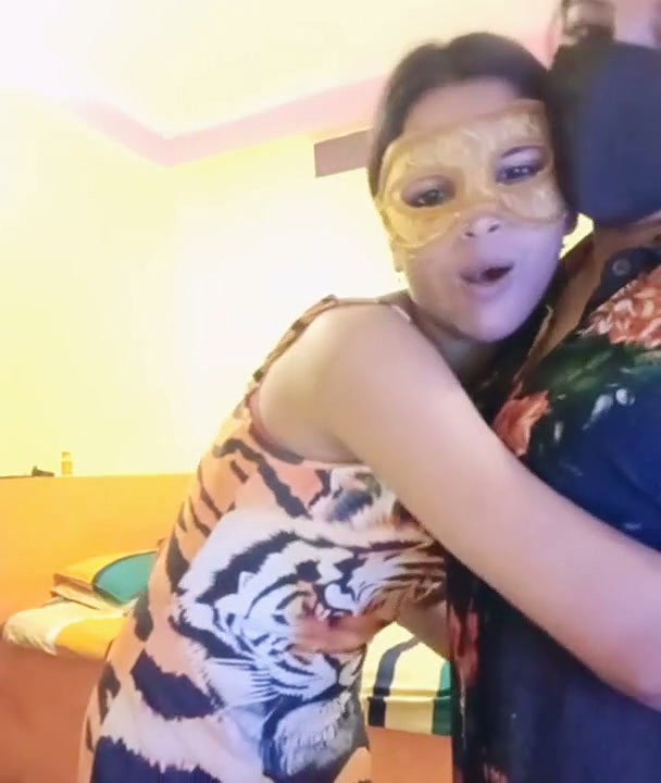 Sexy slim girl showing her boobs