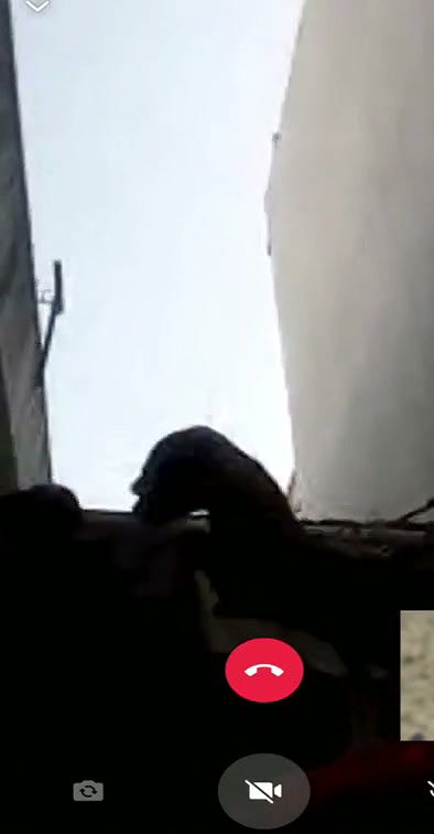 Mature aunty showing her huge boobs in video call
