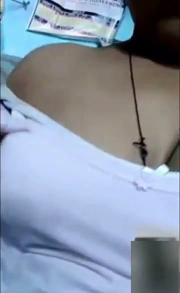 Girl showing her sexy boobs in video call